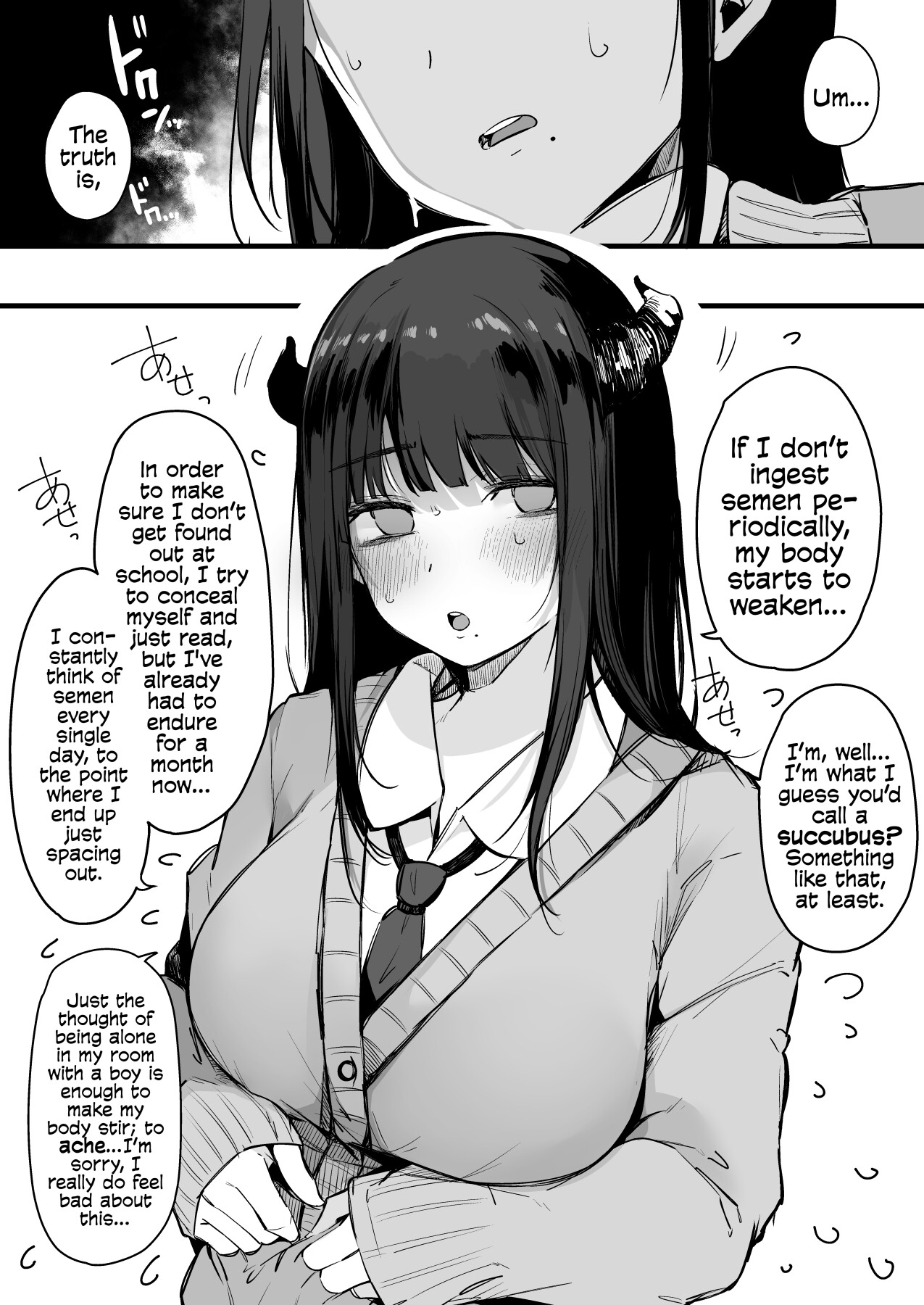 Hentai Manga Comic-From That Day On, The Plain Looking Succubus Tried Her Hardest TO Drain My Cum-Read-8
